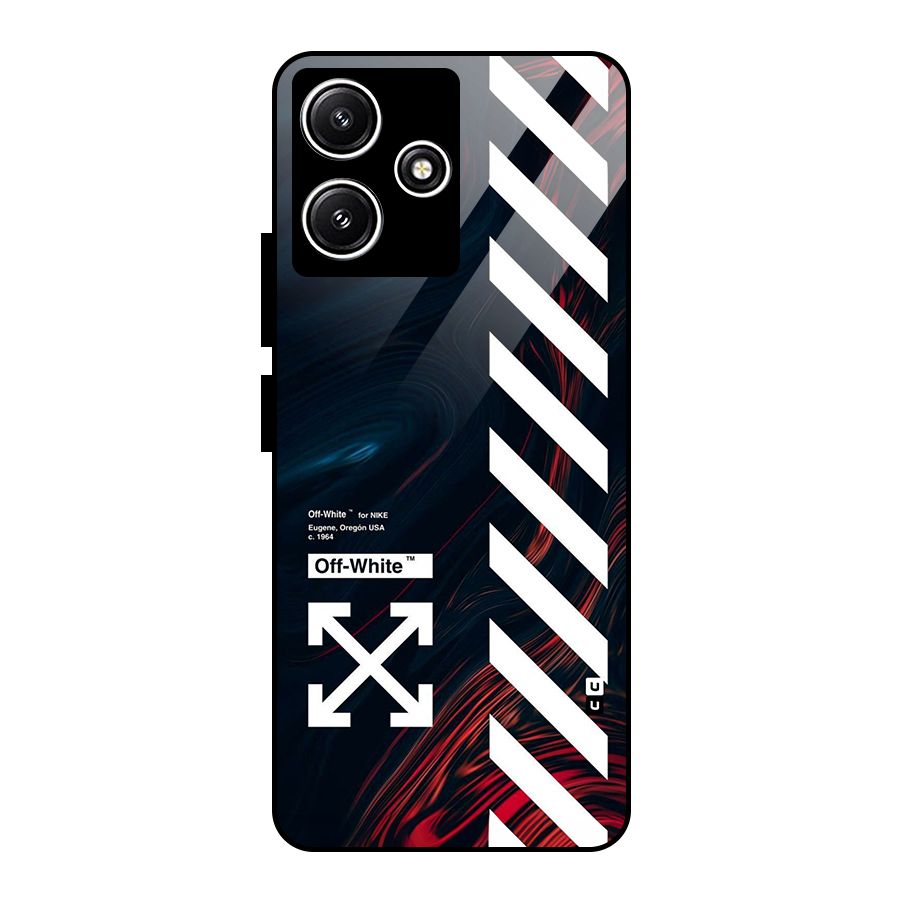 Awesome Stripes Glass Back Case for Redmi 12 5G
