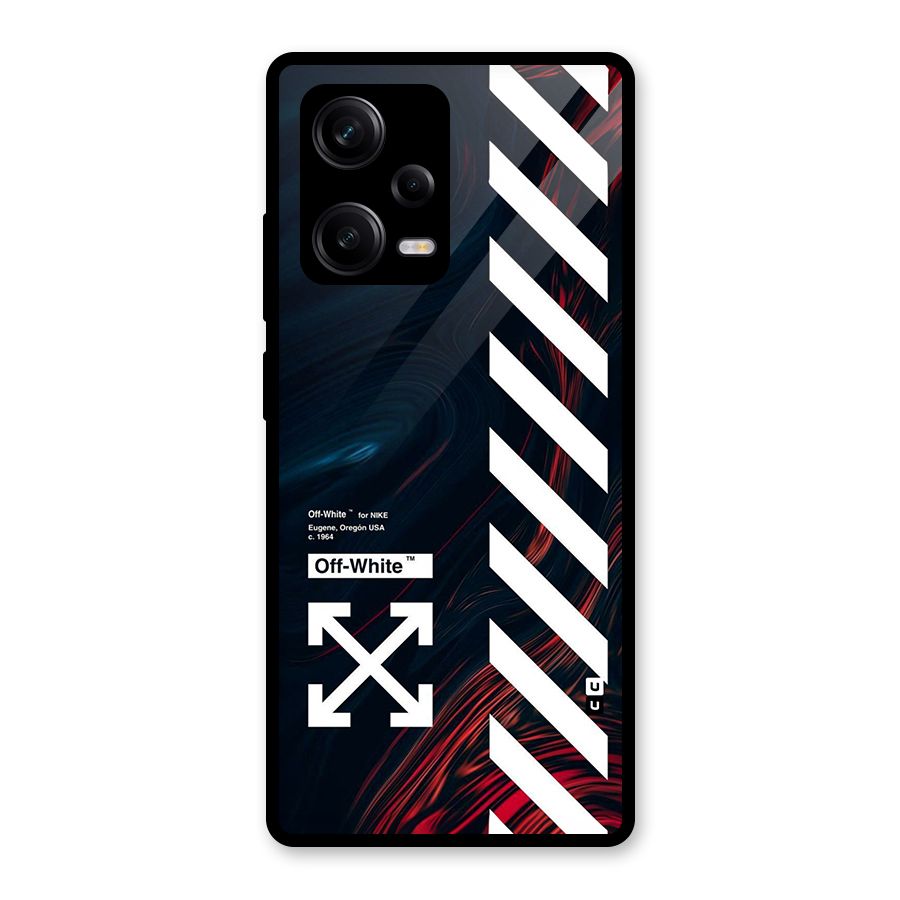 Awesome Stripes Glass Back Case for Redmi Note 12 Pro