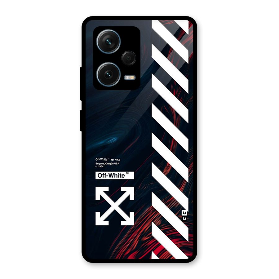 Awesome Stripes Glass Back Case for Redmi Note 12 Pro Plus 5G