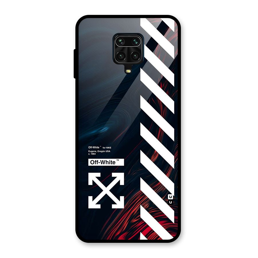 Awesome Stripes Glass Back Case for Redmi Note 9 Pro