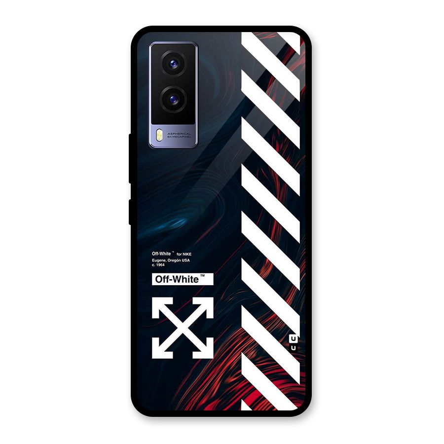 Awesome Stripes Glass Back Case for Vivo V21e 5G