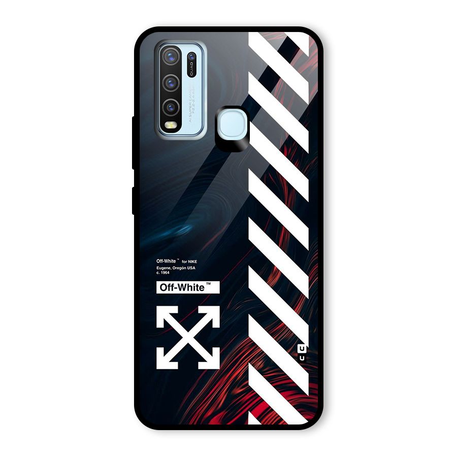Awesome Stripes Glass Back Case for Vivo Y30