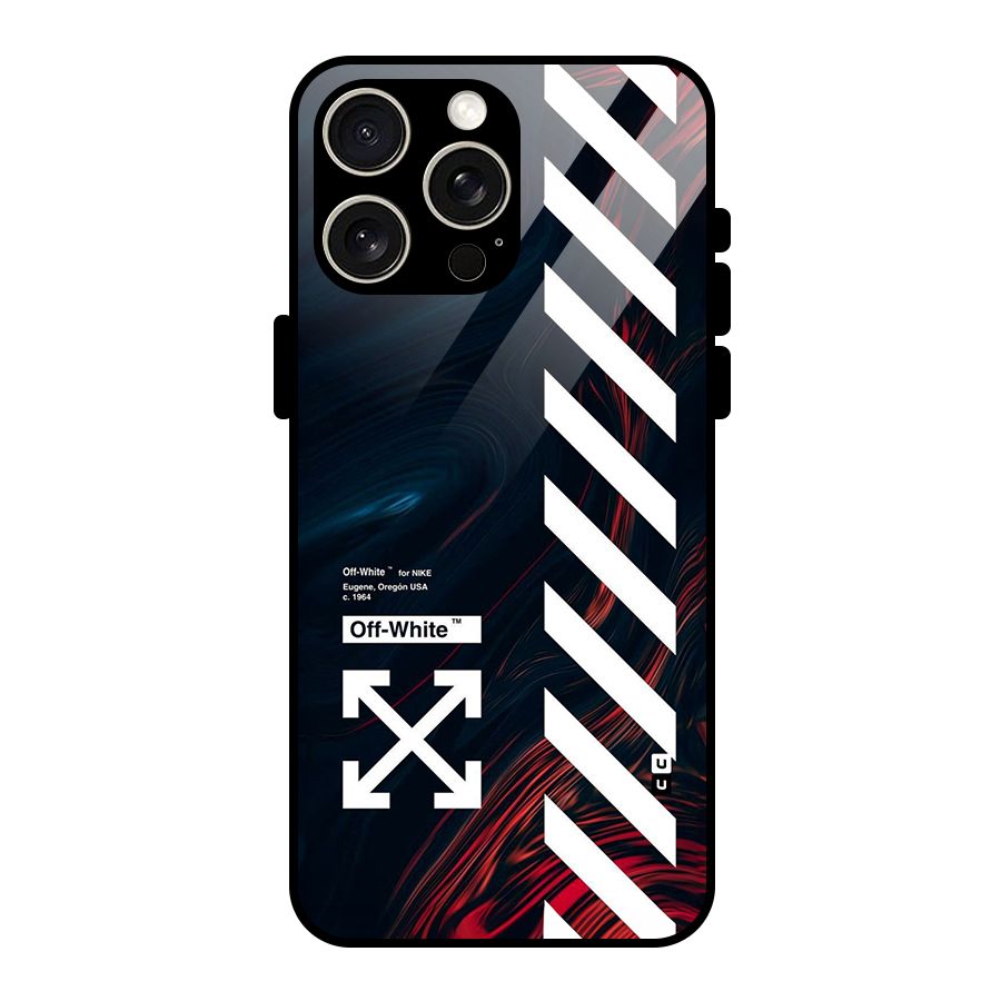 Awesome Stripes Glass Back Case for iPhone 15 Pro Max