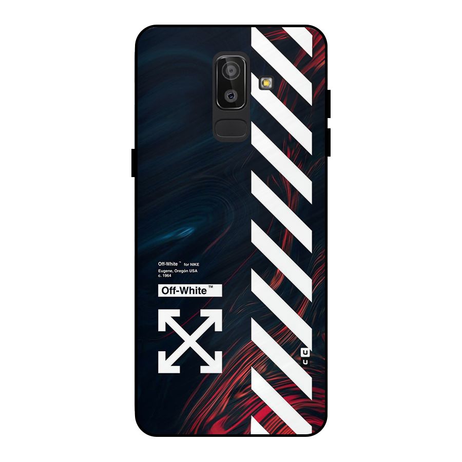 Awesome Stripes Metal Back Case for Galaxy J8