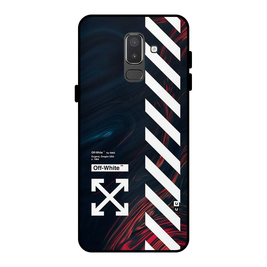 Awesome Stripes Metal Back Case for Galaxy On8 (2018)