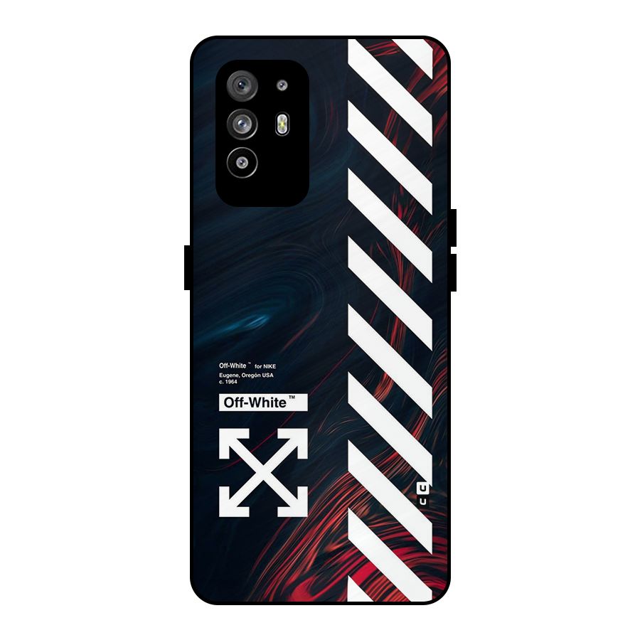Awesome Stripes Metal Back Case for Oppo F19 Pro Plus 5G