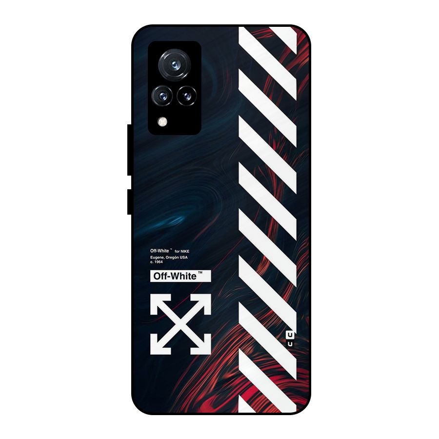 Awesome Stripes Metal Back Case for Vivo V21 5G