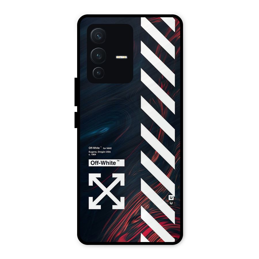 Awesome Stripes Metal Back Case for Vivo V23 5G