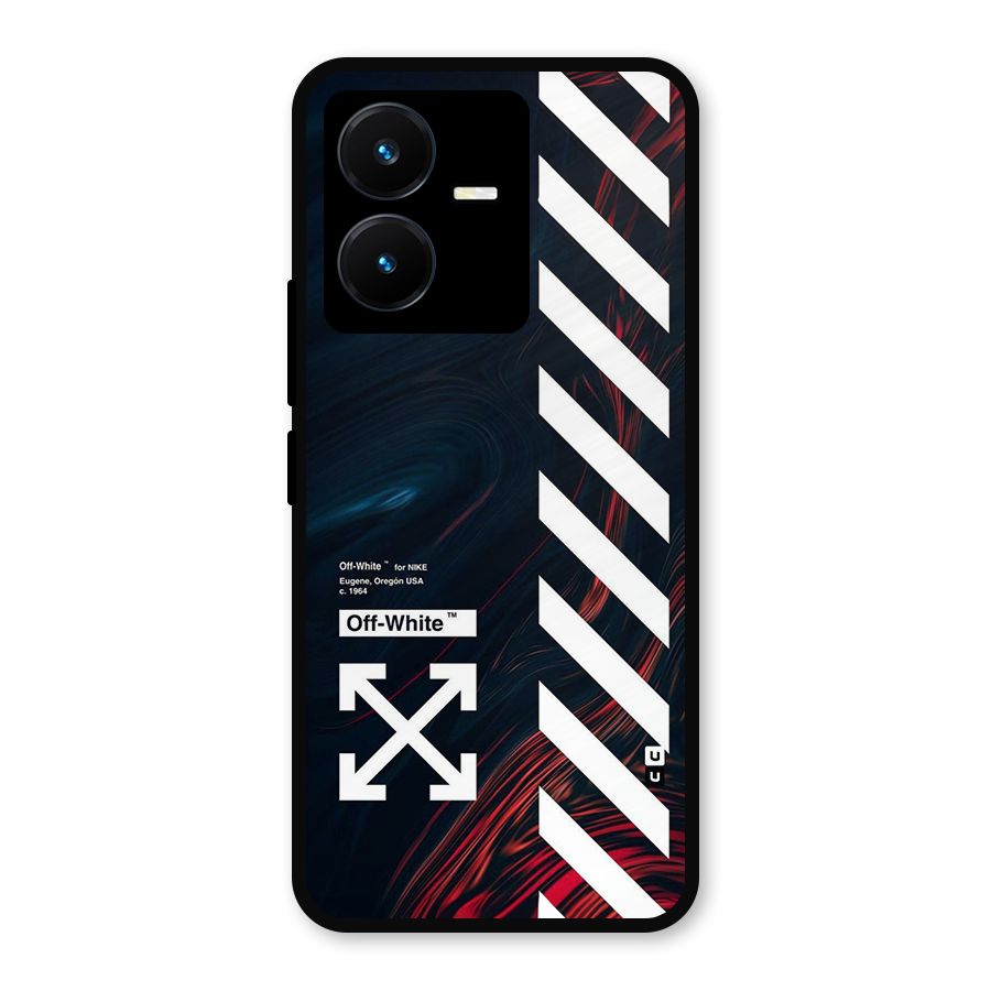 Awesome Stripes Metal Back Case for Vivo Y22