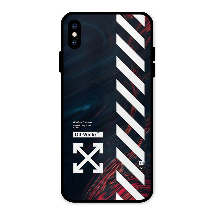 Awesome Stripes Metal Back Case for iPhone XS Max