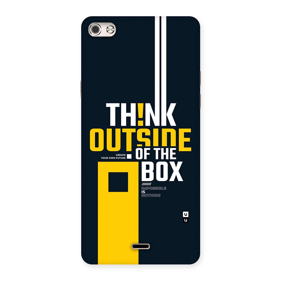 Awesome Think Out Side Back Case for Canvas Silver 5
