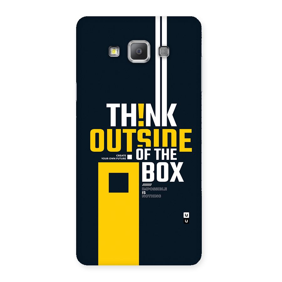 Awesome Think Out Side Back Case for Galaxy A7