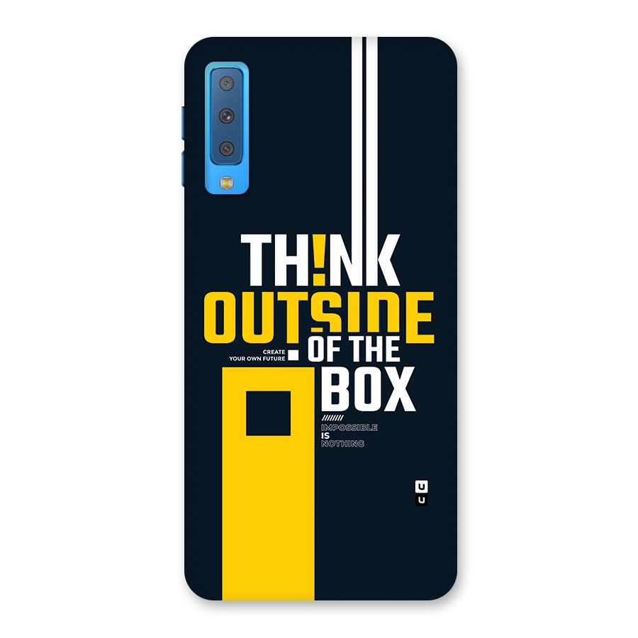 Awesome Think Out Side Back Case for Galaxy A7 (2018)