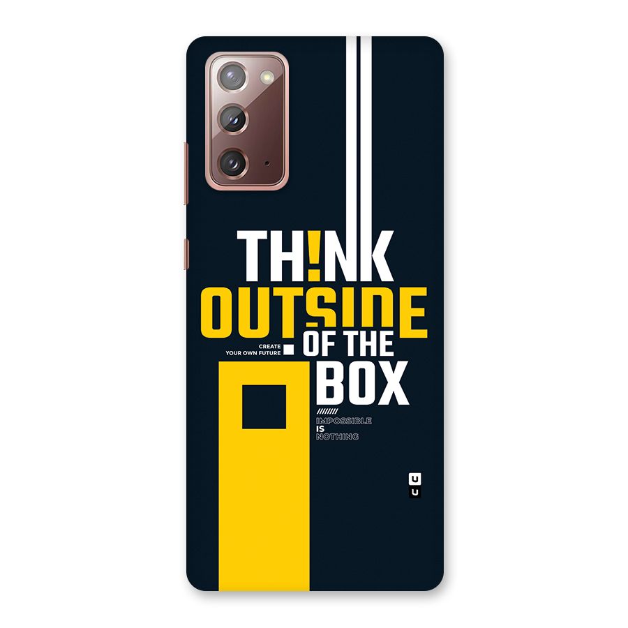 Awesome Think Out Side Back Case for Galaxy Note 20