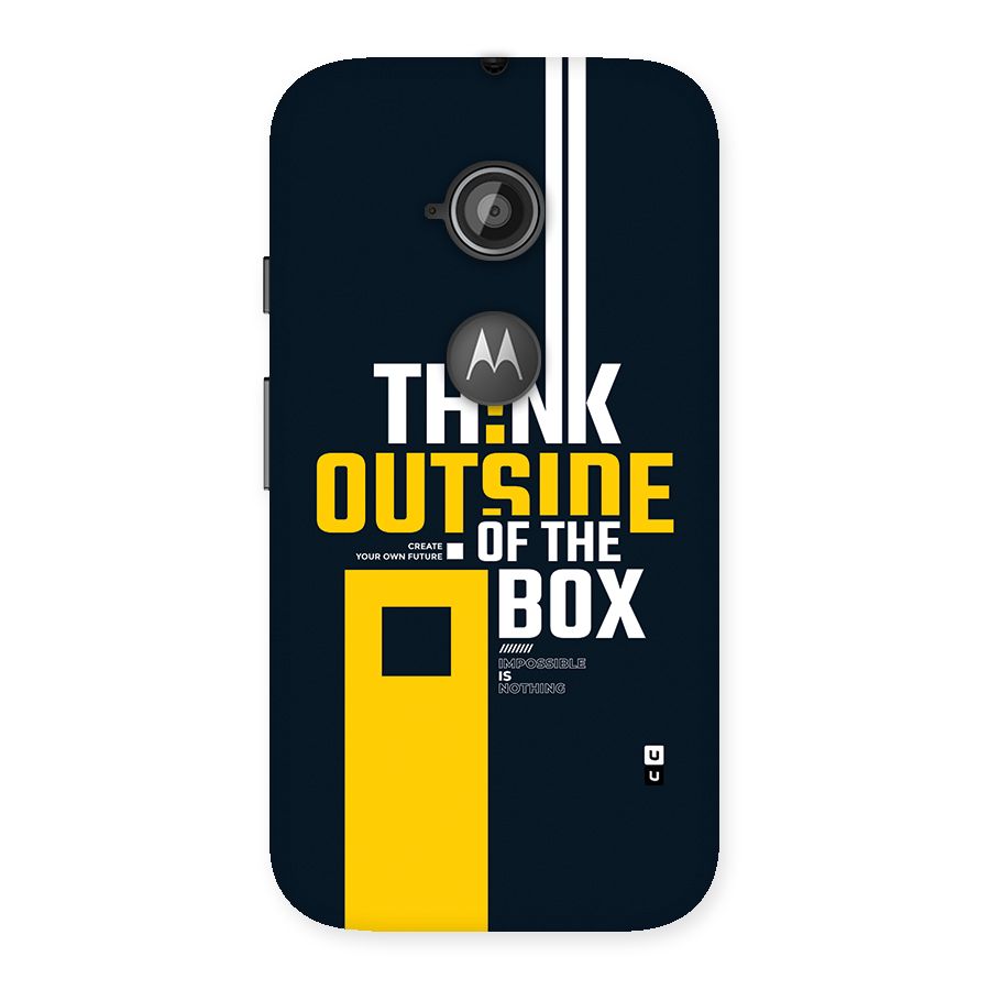Awesome Think Out Side Back Case for Moto E 2nd Gen