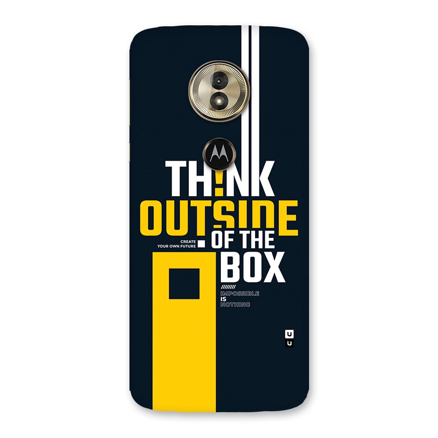 Awesome Think Out Side Back Case for Moto G6 Play