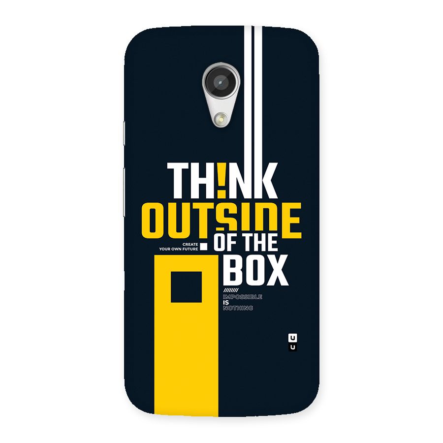 Awesome Think Out Side Back Case for Moto G 2nd Gen