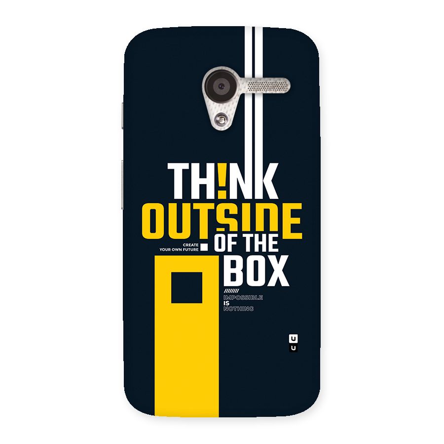 Awesome Think Out Side Back Case for Moto X