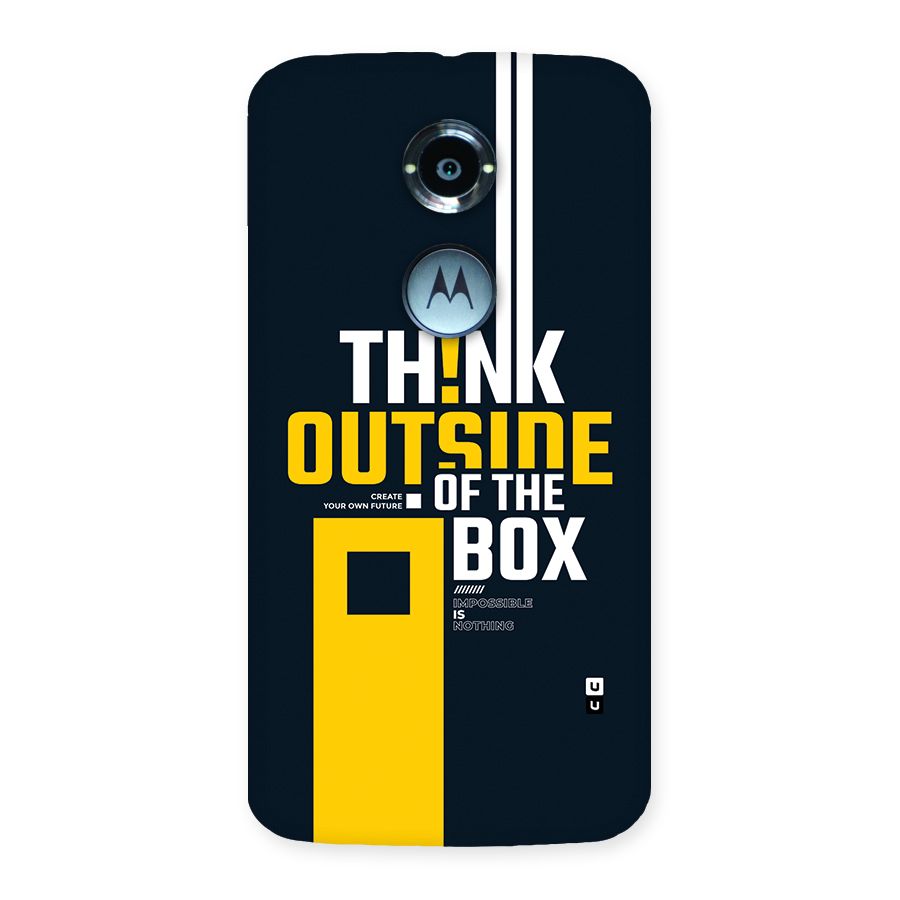 Awesome Think Out Side Back Case for Moto X2