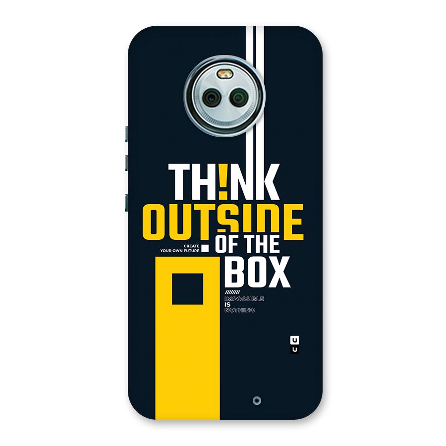 Awesome Think Out Side Back Case for Moto X4