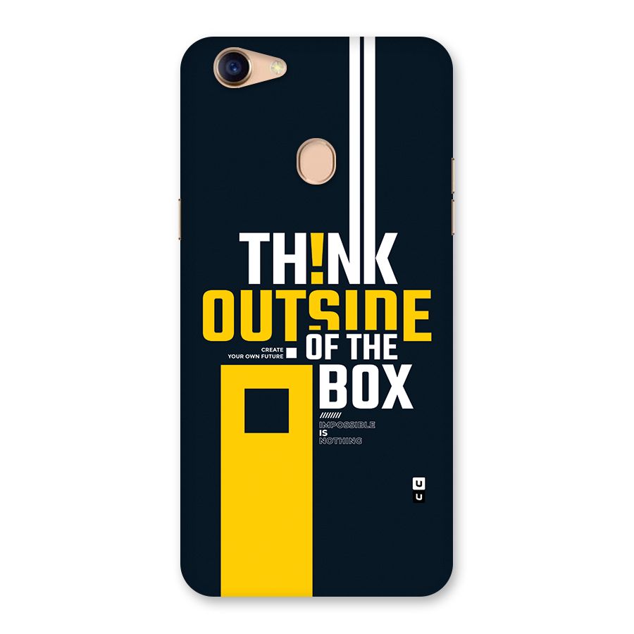 Awesome Think Out Side Back Case for Oppo F5