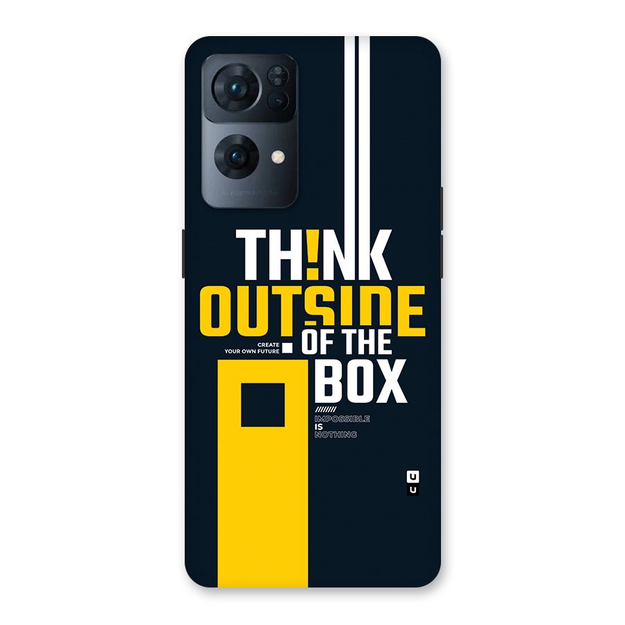 Awesome Think Out Side Back Case for Oppo Reno7 Pro 5G