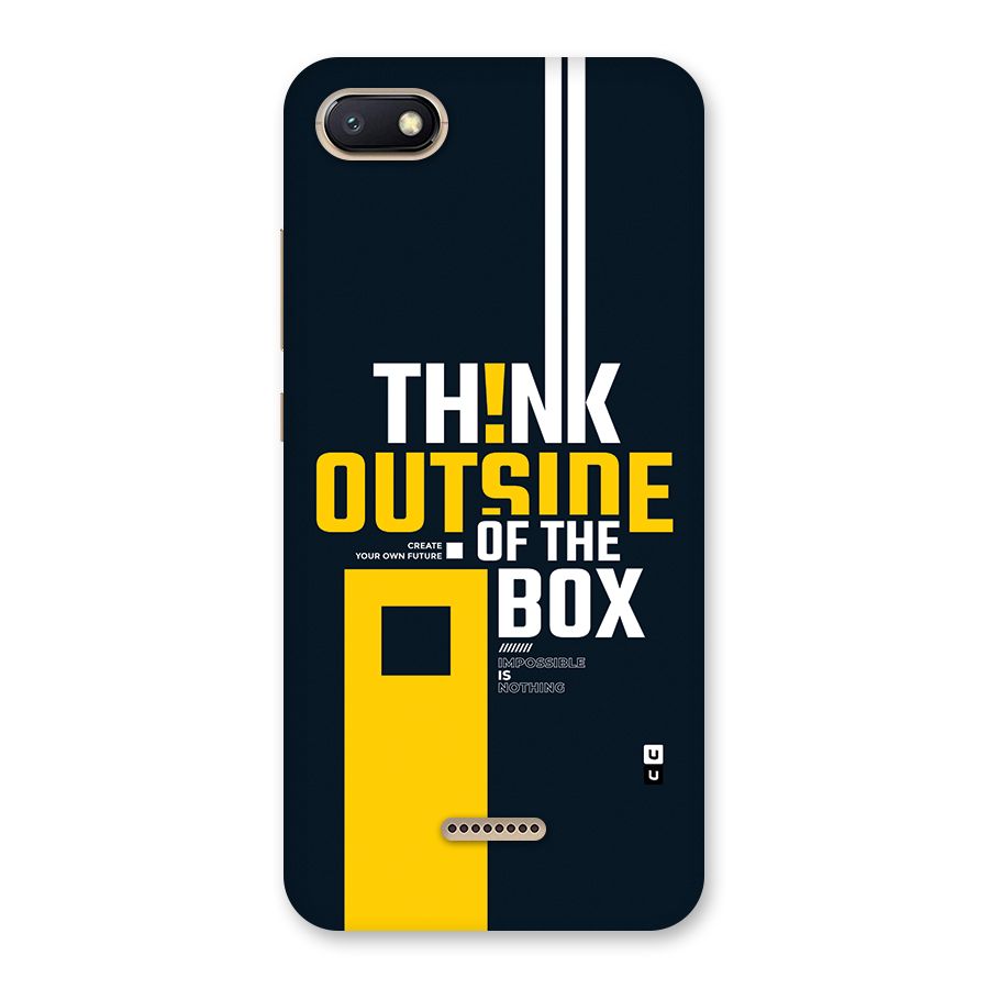 Awesome Think Out Side Back Case for Redmi 6A