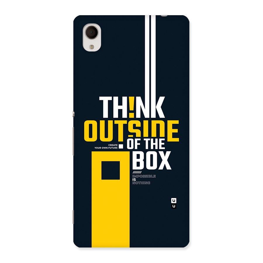 Awesome Think Out Side Back Case for Xperia M4