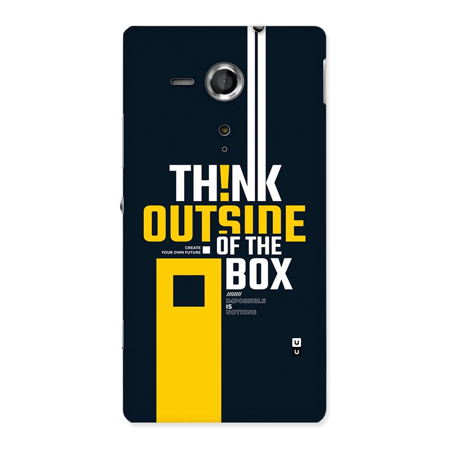 Awesome Think Out Side Back Case for Xperia Sp