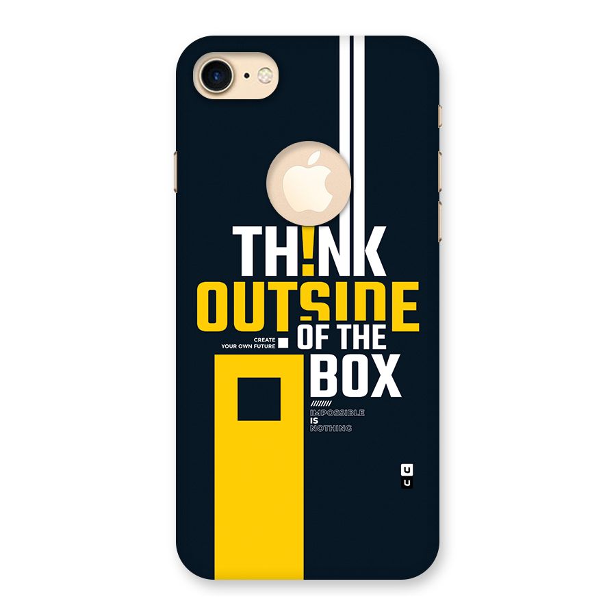 Awesome Think Out Side Back Case for iPhone 7 Logo Cut