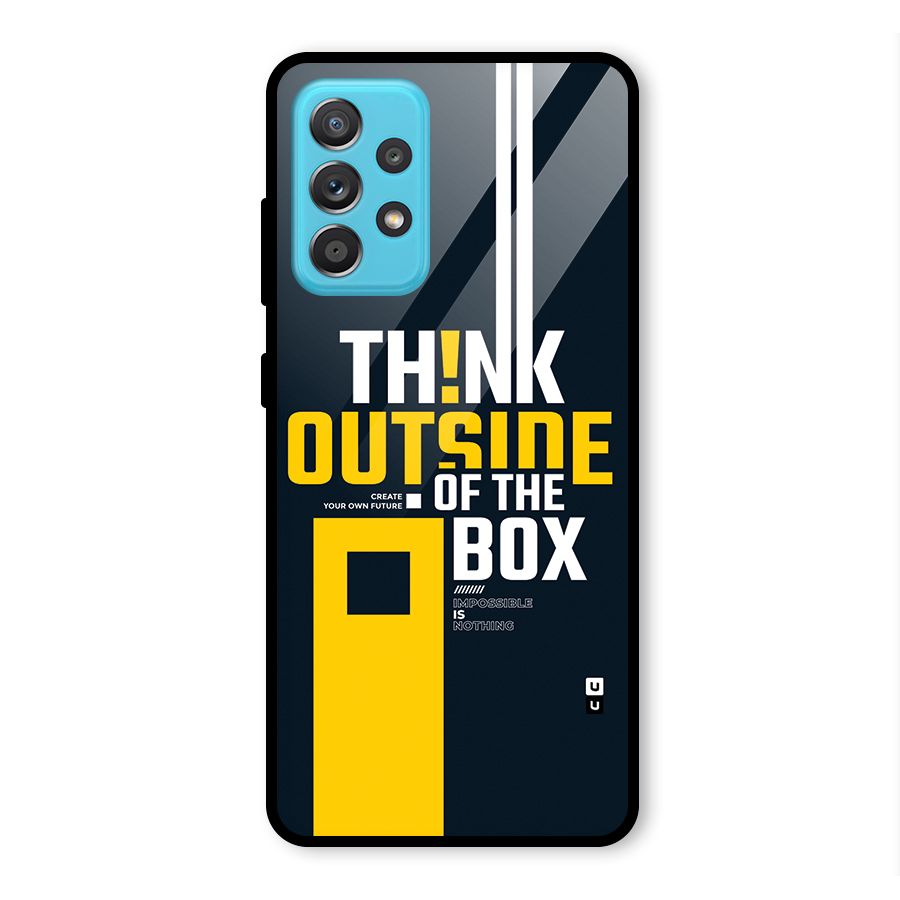Awesome Think Out Side Glass Back Case for Galaxy A52s 5G