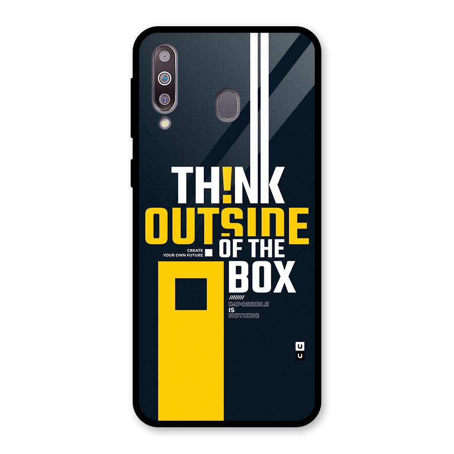Awesome Think Out Side Glass Back Case for Galaxy M30