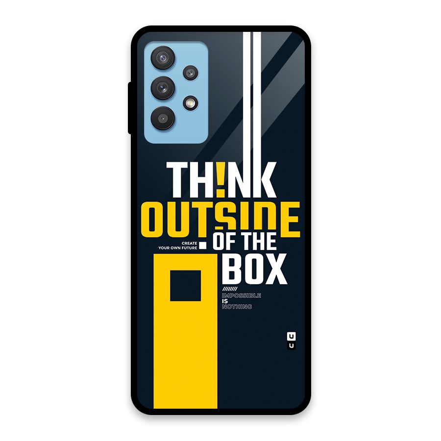 Awesome Think Out Side Glass Back Case for Galaxy M32 5G
