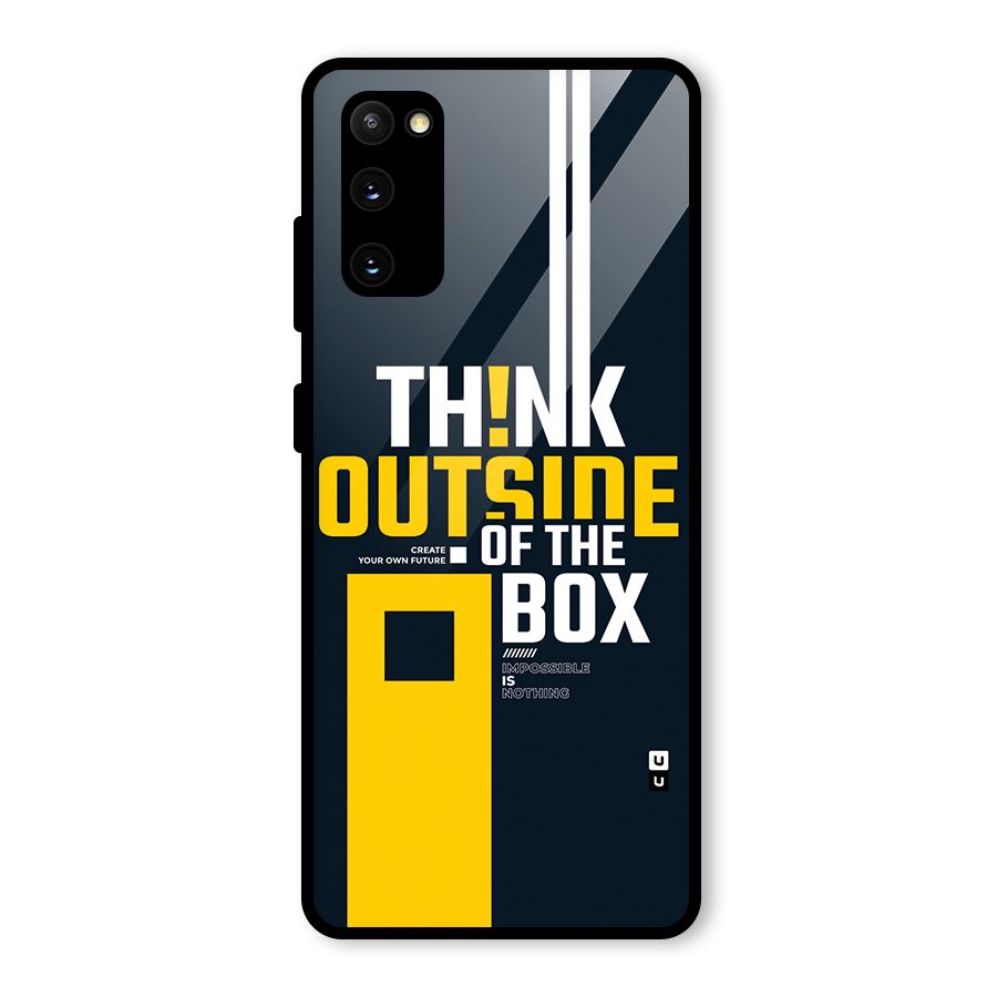 Awesome Think Out Side Glass Back Case for Galaxy S20 FE 5G