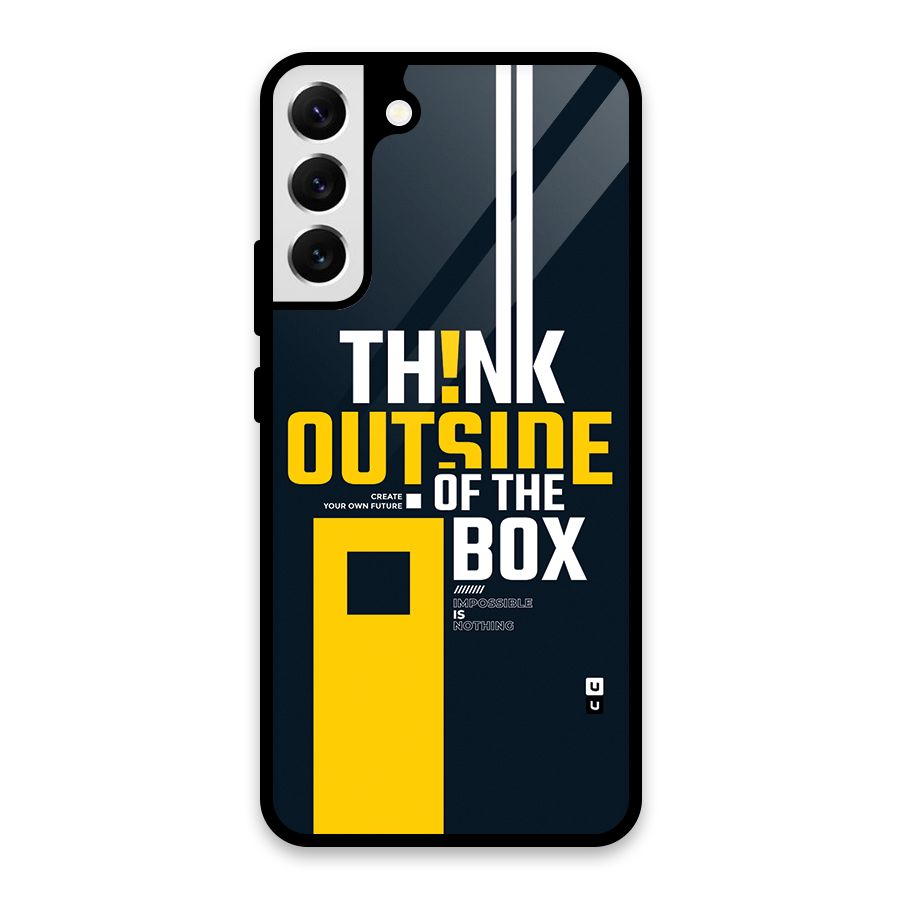 Awesome Think Out Side Glass Back Case for Galaxy S22 Plus 5G