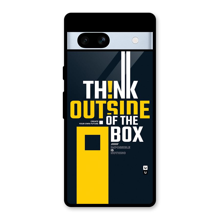 Awesome Think Out Side Glass Back Case for Google Pixel 7a