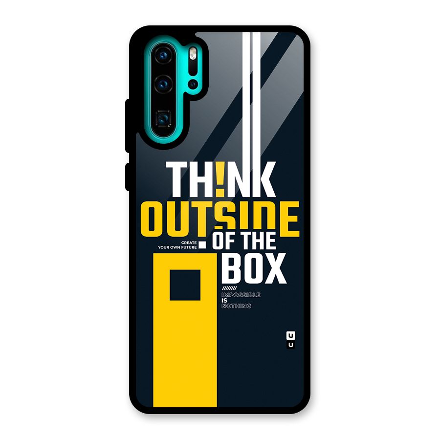 Awesome Think Out Side Glass Back Case for Huawei P30 Pro
