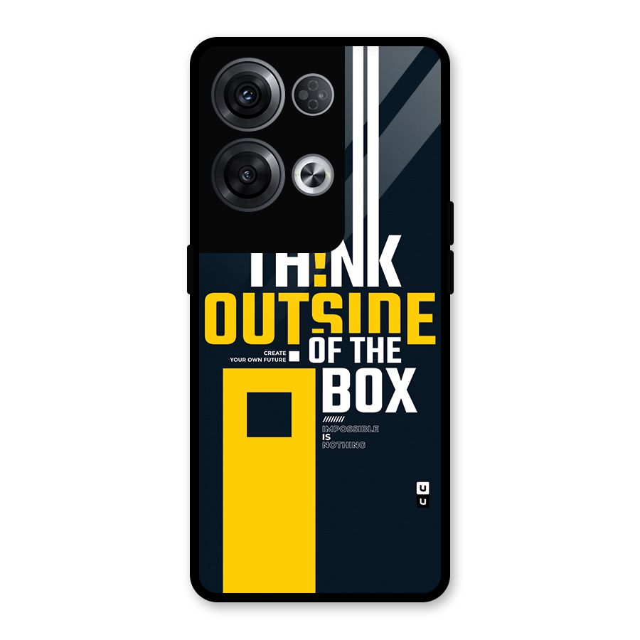 Awesome Think Out Side Glass Back Case for Oppo Reno8 Pro 5G
