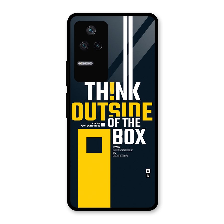 Awesome Think Out Side Glass Back Case for Poco F4 5G