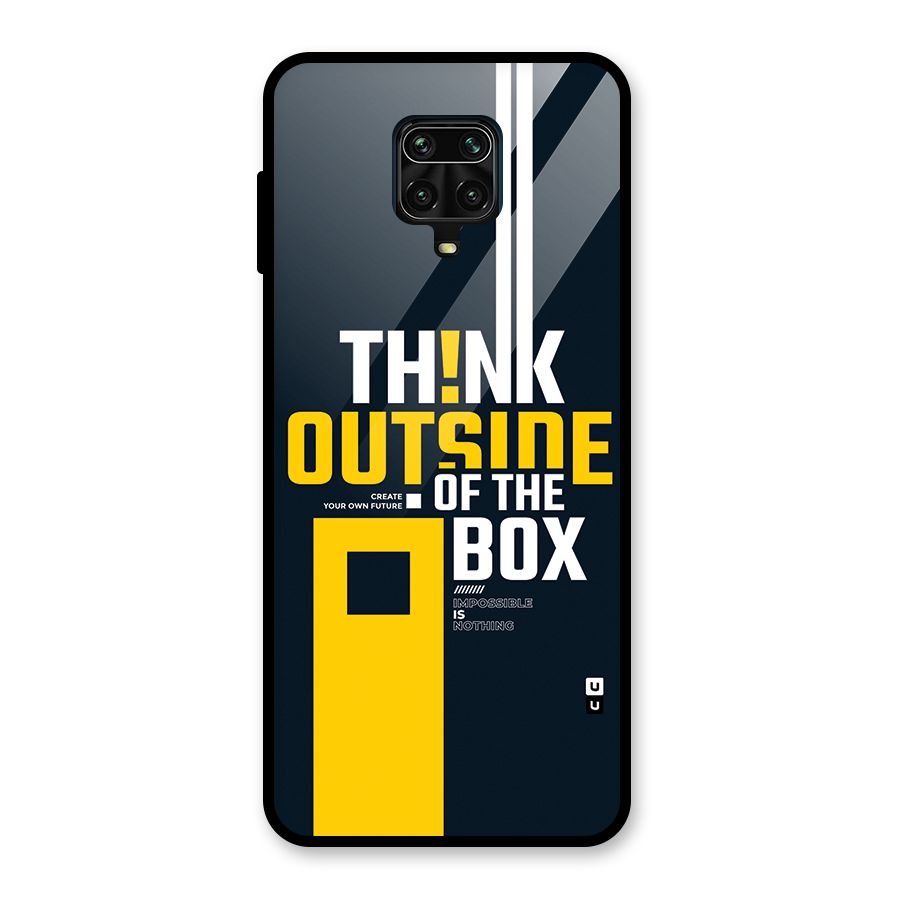 Awesome Think Out Side Glass Back Case for Poco M2 Pro