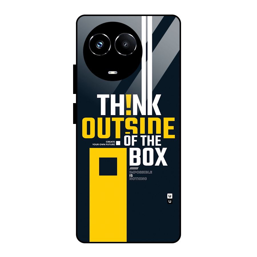 Awesome Think Out Side Glass Back Case for Realme 11X