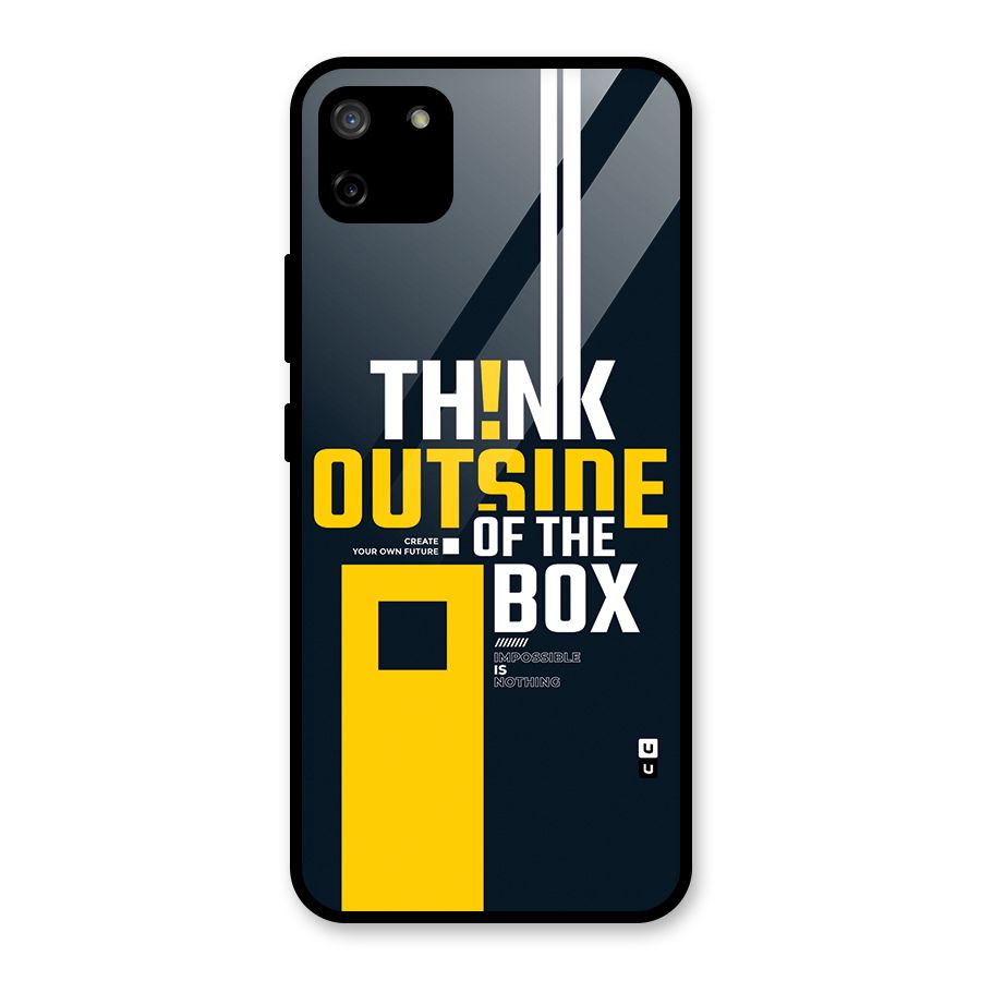 Awesome Think Out Side Glass Back Case for Realme C11