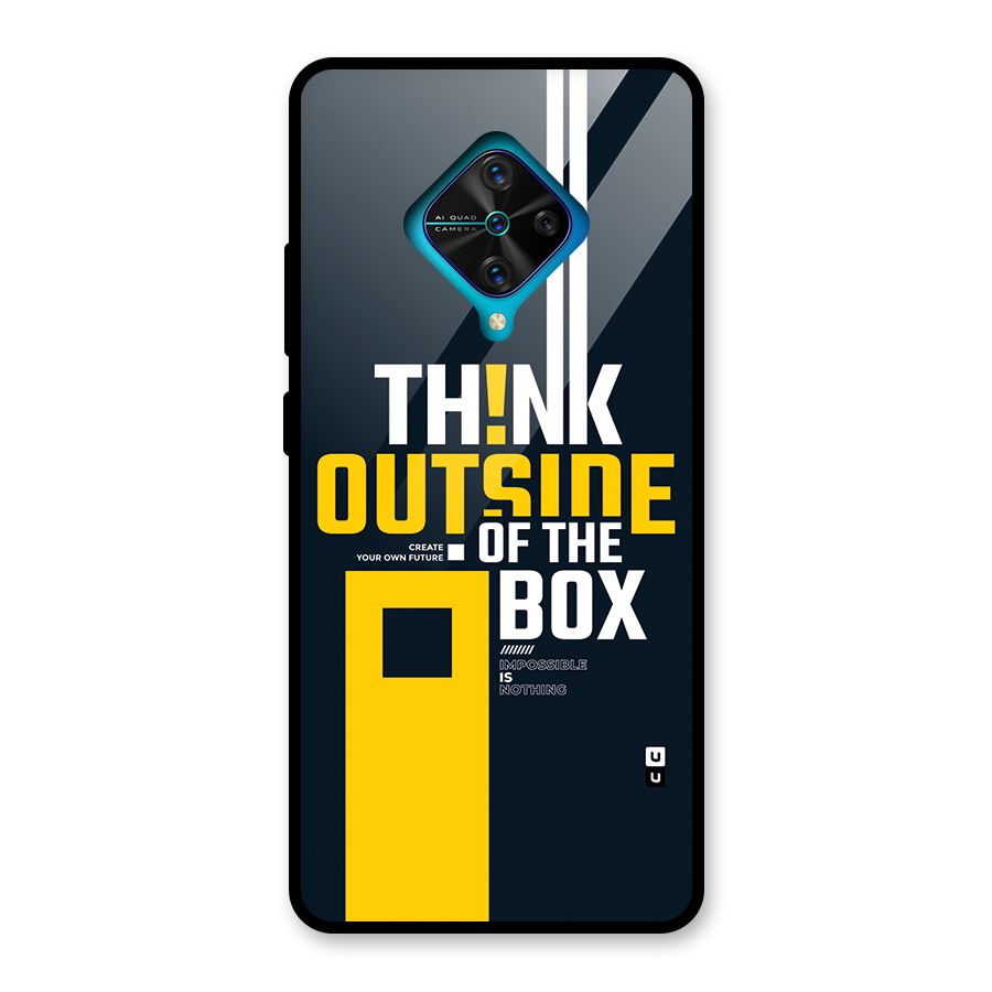 Awesome Think Out Side Glass Back Case for Vivo S1 Pro
