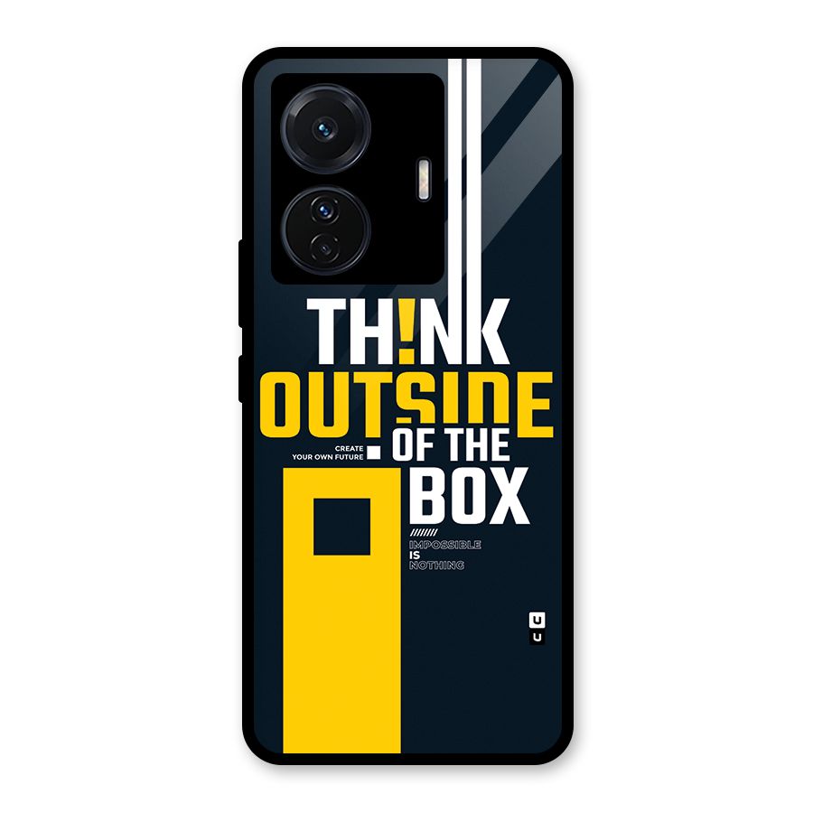 Awesome Think Out Side Glass Back Case for Vivo T1 Pro