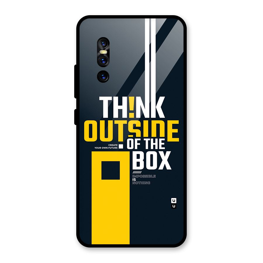 Awesome Think Out Side Glass Back Case for Vivo V15 Pro