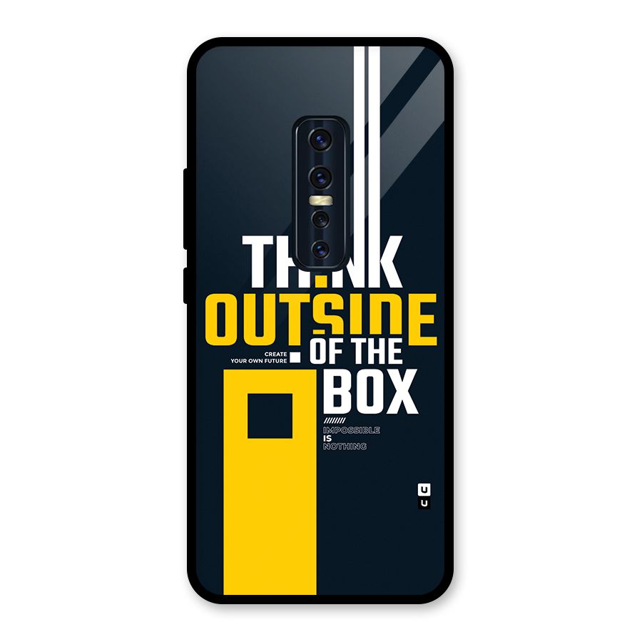 Awesome Think Out Side Glass Back Case for Vivo V17 Pro