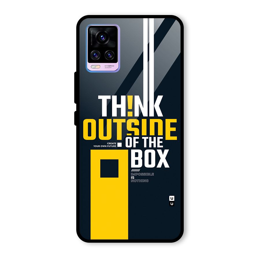 Awesome Think Out Side Glass Back Case for Vivo V20 Pro