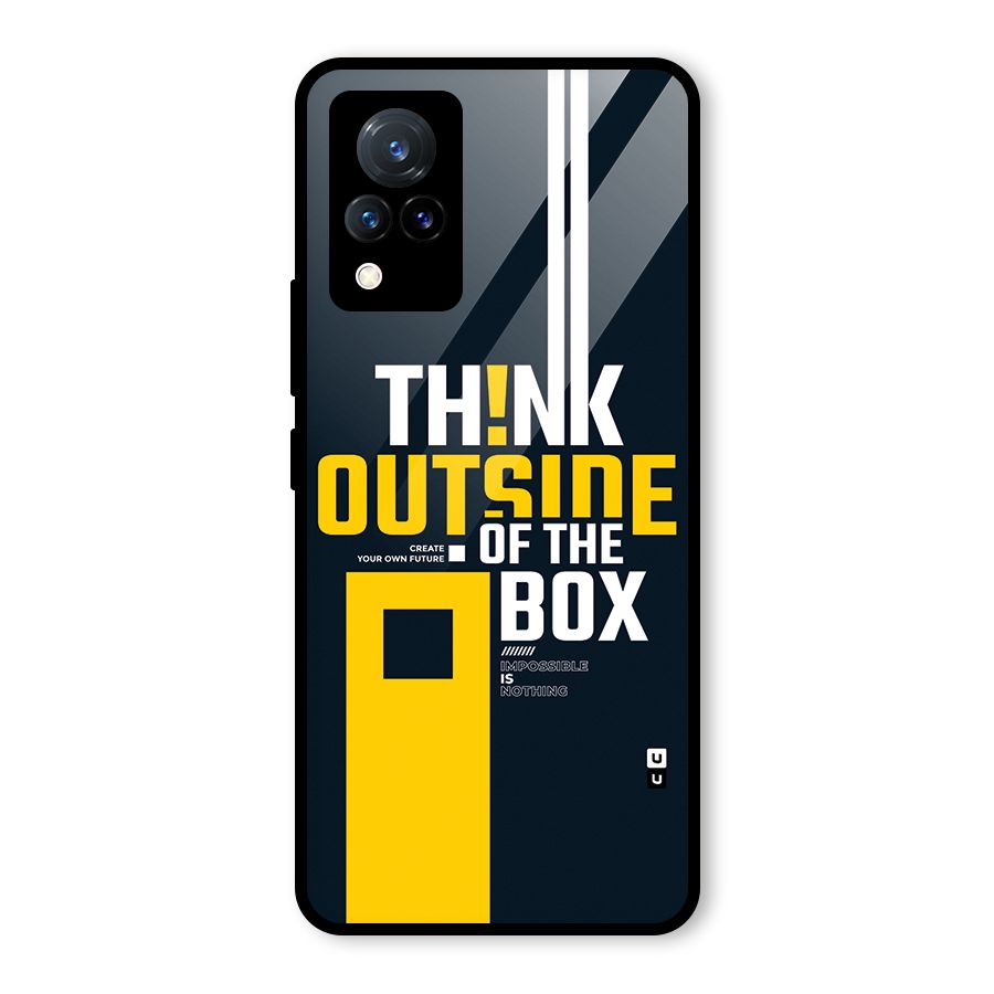 Awesome Think Out Side Glass Back Case for Vivo V21 5G