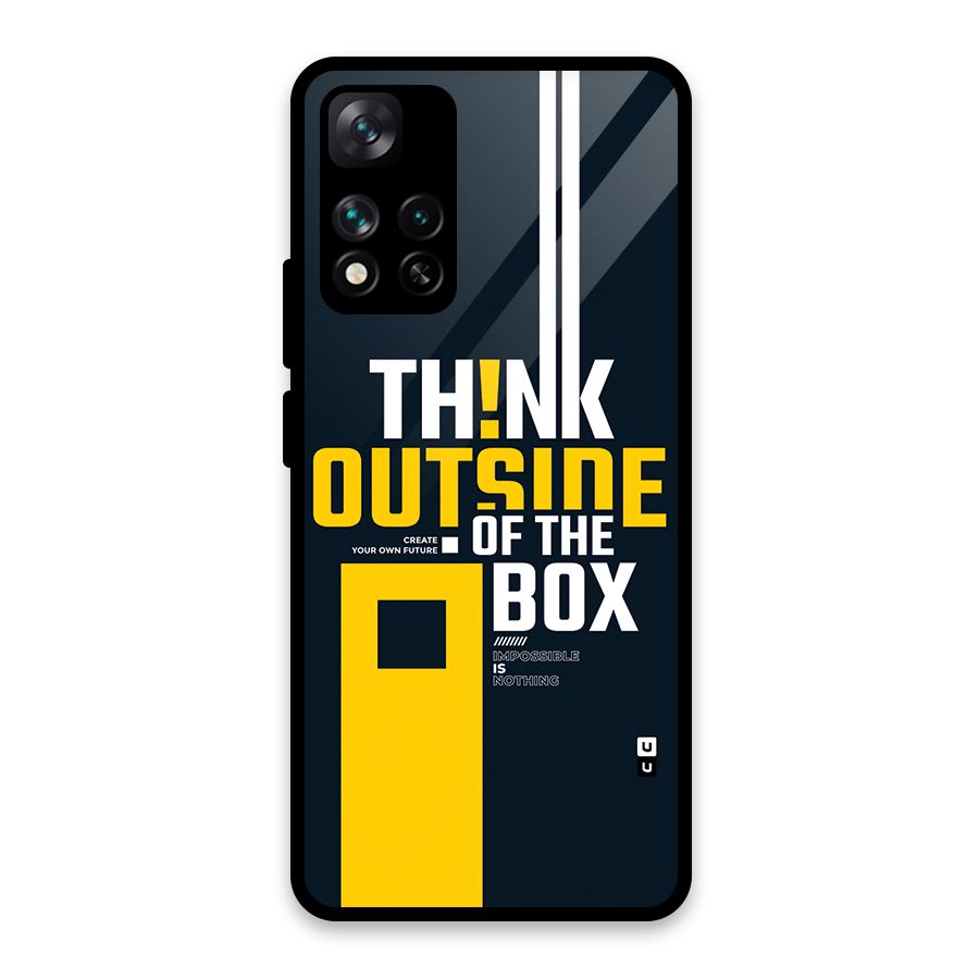 Awesome Think Out Side Glass Back Case for Xiaomi 11i HyperCharge 5G