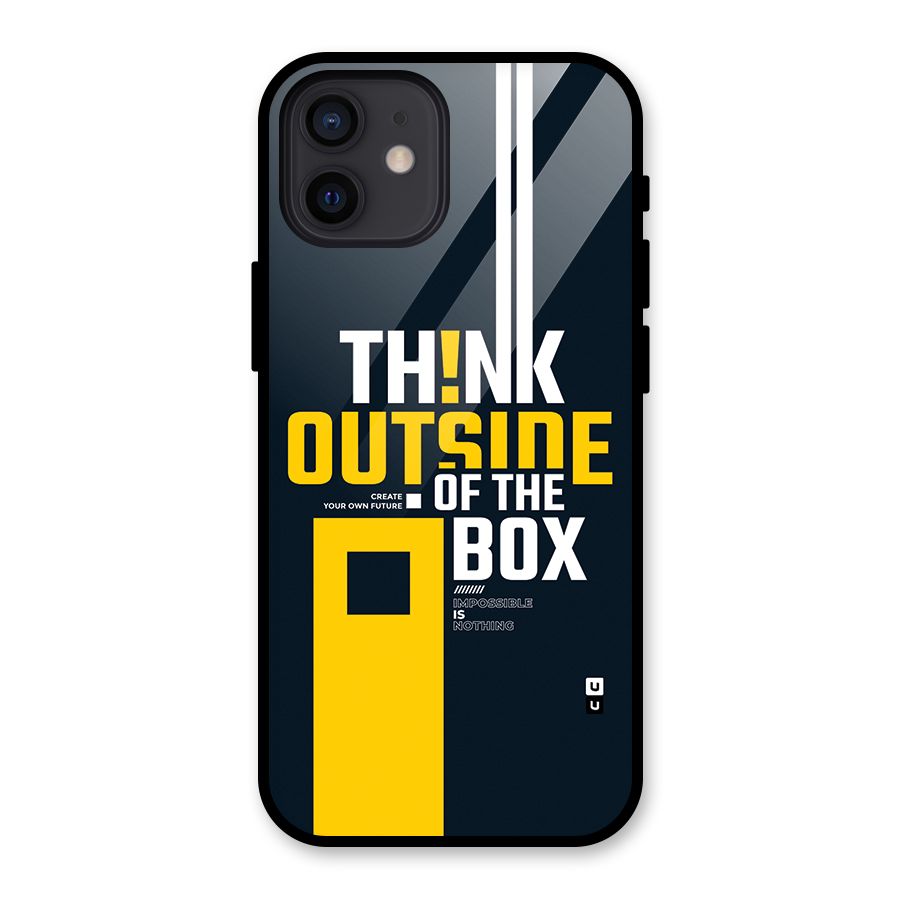 Awesome Think Out Side Glass Back Case for iPhone 12
